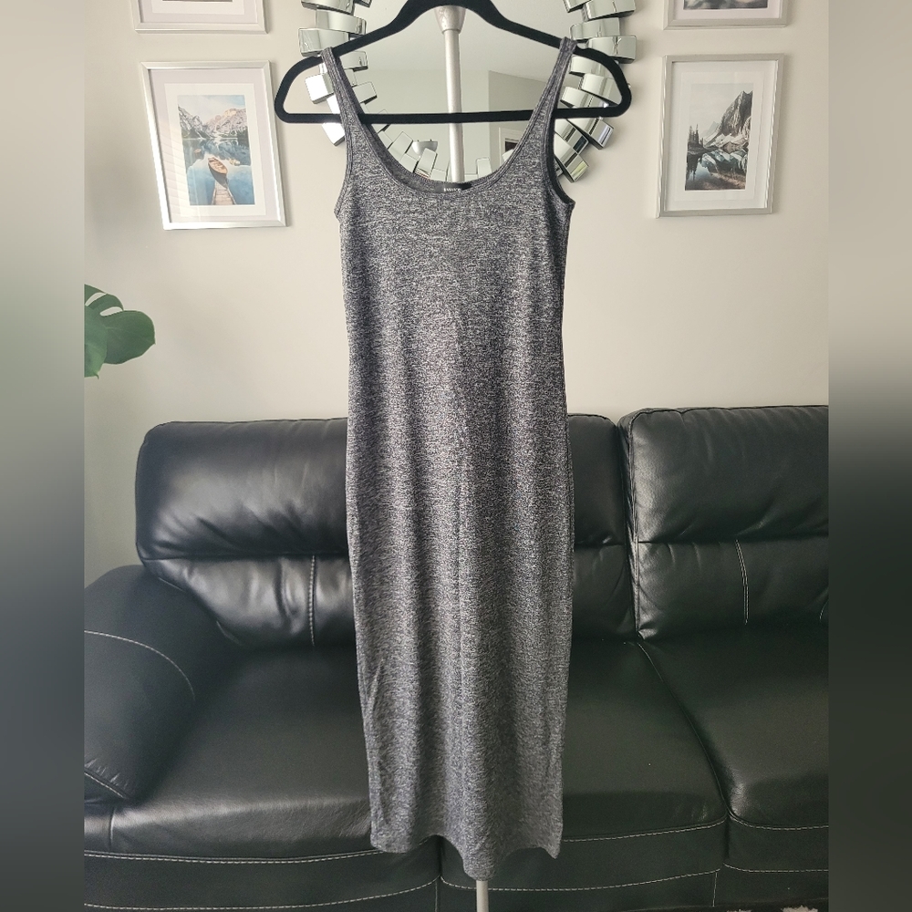 Babaton Gray Midi/Maxi Tank Dress Size Small